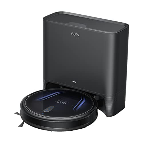 eufy by Anker, eufy Like-New Clean G40+, Robot Vacuum, Self-Emptying Robot Vacuum, 2,500Pa Suction Power, WiFi Connected, Planned Pathfinding, Ultra-Slim Design, Perfect for Daily Cleaning (Renewed)