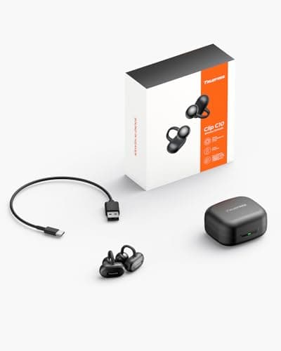 truefree C10 Open-Ear Earbuds, Clip-On Wireless Headphones, Bluetooth 5.4, 12mm Driver with Spatial Sound, 28H Playtime, IPX5 Water-Resistant, AI-ENC Clear Calls, Dual Connection, App Customizable 9