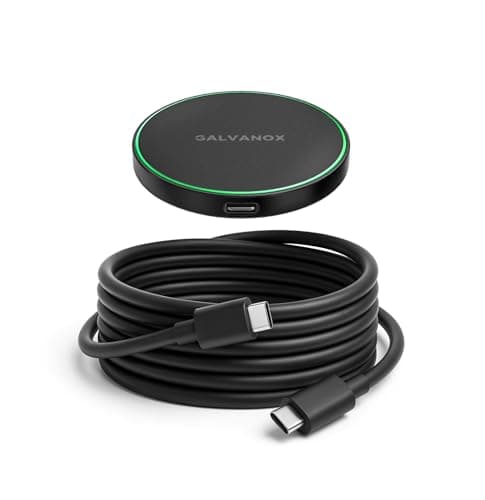 Galvanox Z40i Aluminum Magnetic Charger for Samsung, 15W Wireless Fast Charging for Android, Galaxy S25 Ultra S24 Plus, Google Pixel 10 Pro XL Phones (6Ft) 7