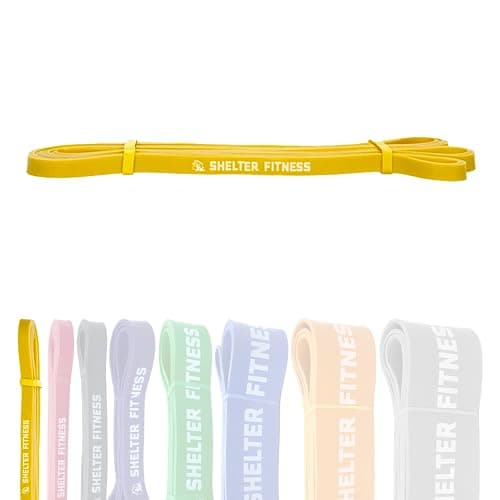 Heavy Duty Resistance Bands by Shelter Fitness 15lb - Yellow