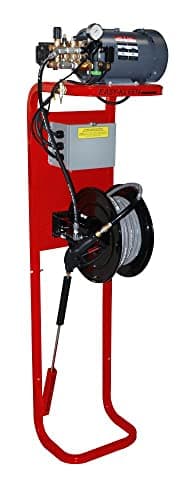 Easy-Kleen FD2435E-GP Firehouse System Pressure Washer, 3.5 GPM, 2400 psi, 5 hp, 220V/1 Phase, 1750 RPM, Red