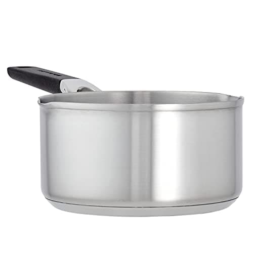 KitchenAid 71018 Stainless Steel Saucepan with Pour Spouts, 1 Quart - Brushed Stainless Steel 16