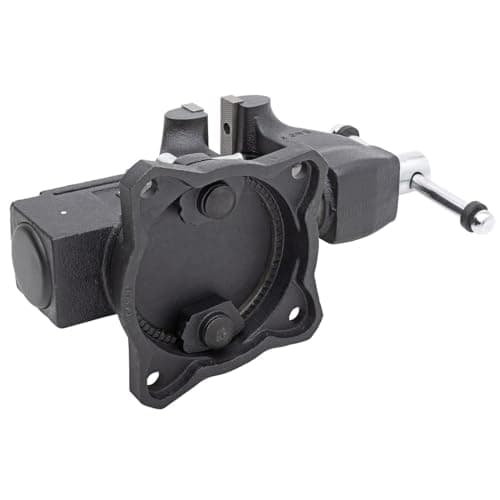 Yost HD450-C Heavy Duty 4-1/2 Inch Mechanics Work Bench Vise | Heavy Duty Woodworking & Metal Work Table with Secure Grip Swivel Base | 60,000 PSI Casting Iron Material with Extra-large Anvil Surface 9