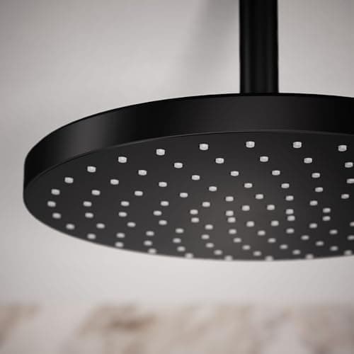 KOHLER 76465-G-BL Awaken® 10" Rain Shower Head, Single-Function Rainhead, Easy to Clean Surface, 1.75 GPM, Matte Black 5