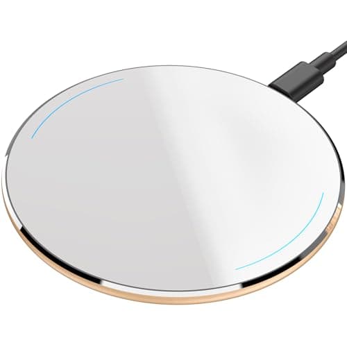 TOZO 2025 Upgraded Wireless Charger 15W Max Fast Wireless Charging Pad Compatible with iPhone 16/16 Plus/16 Pro Max /15/14/13/SE/12 Series, Samsung Galaxy S24/S23/S22 Series (No AC Adapter), Gold