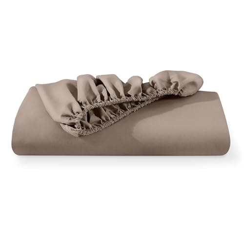 Bare Home Fitted Bottom Sheet Queen Size - Premium 1800 Microfiber - Ultra-Soft Hotel Luxury - Deep Pocket - Durable and Long Lasting (Queen, Taupe) 7
