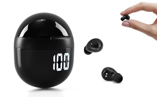 Invisible Mini Sleep Earbuds Wireless Bluetooth, Ultra-Light Comfort Fit Sleep Headphones for Side Sleepers, Unique Tumbler Portable Charging Case, Soft In-Ear Ear Plugs for Sleeping Small Ears Gym