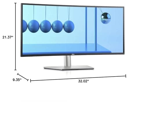 Dell U3421WE UltraSharp Curved Monitor, 34.14 Inch Ultrawide Monitor WQHD (3440 x 1440p at 60Hz), in-Plane Switching Technology, 100mmx100mm VESA Mounting Support, Platinum Silver 11