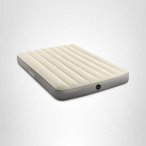 Intex 64102E Dura-Beam Standard Single-High Air Mattress: Fiber-Tech – Full Size – 10in Bed Height – 600lb Weight Capacity – Pump Sold Separately 10