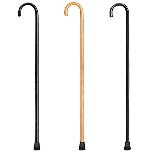 Carex Wooden Walking Cane, Round Handle Wood Cane with Natural Ash Finish and Rubber Tip, Traditional Style Walking Stick for Men and Women, 36 Inch Height, 7/8 Inch Diameter Natural Ash Finish 8
