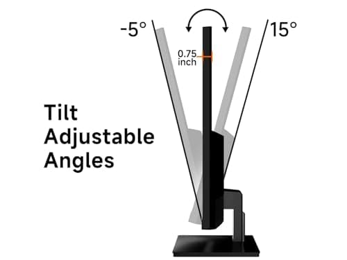 memzuoix 27 Inch Computer Monitor 100Hz FHD,1920 x 1080P Gaming Monitor with HDMI VGA Display Ports,3ms Response,Dual Speakers,FreeSync,100×100mm VESA Mount,IPS Screen for Gaming Home Office 7