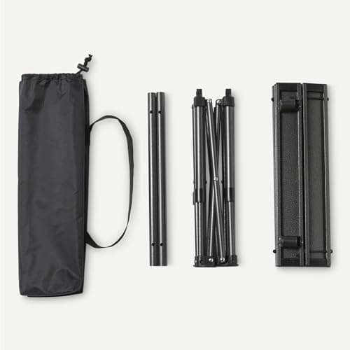 Amazon Basics Camping Table, Made of Alloy Steel and Aluminum, Small, Folding, Camping Essentials, Black 5