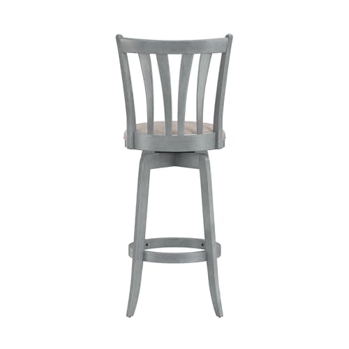 Hillsdale Furniture Savana Wood Bar Height Stool, 30" high, Blue Wire Brush 13