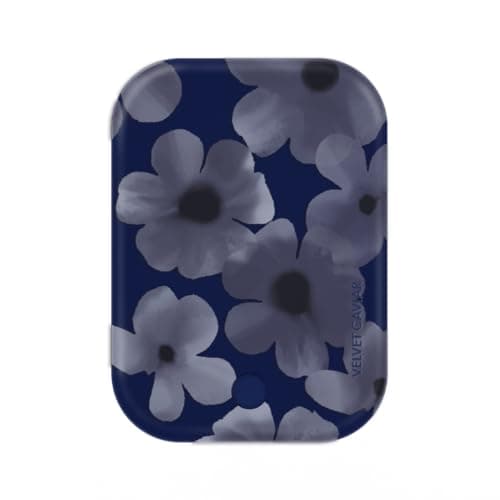 VELVET CAVIAR Compatible with MagSafe Battery Pack - Magnetic Portable Power Bank with USB-C Cable - Slim Pod Charger for iPhone 12 13 14 15 - Fast Charging 5000 mAh (Midnight Blossom)