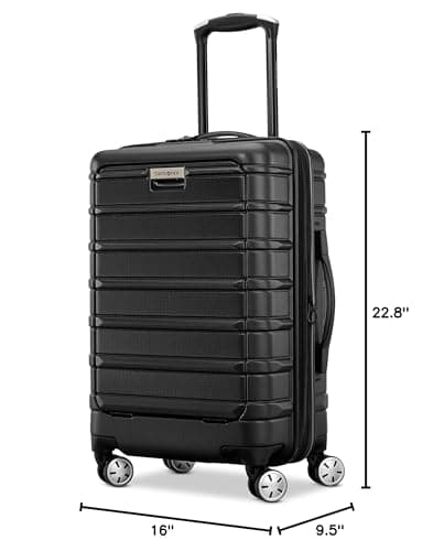 Samsonite Omni 2 Pro Hardside Expandable Luggage with Spinner Wheels, Pro Carry-on, MIDNIGHT BLACK 8
