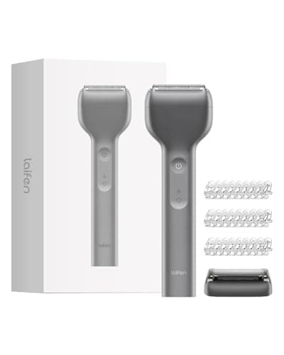 Laifen T1 Pro 1-Blade Electric Shaver, High-Speed 12,000 Cuts/Min, Long Hair Trimmer with 3 Guards, for Sparse Beard & Daily Styling, Wet & Dry, IPX7 Waterproof Razor (Space Gray)