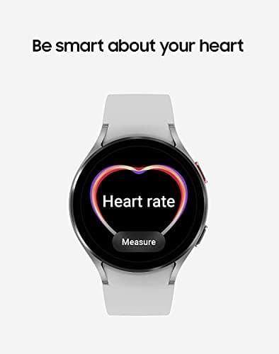 Samsung Galaxy Watch 4 40mm Smartwatch with ECG Monitor Tracker for Health Fitness Running Sleep Cycles GPS Fall Detection LTE US Version, Silver (Renewed) 5
