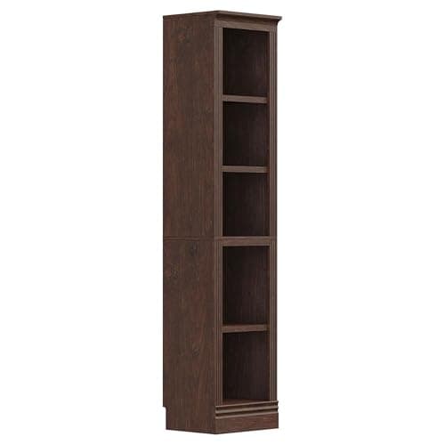 JAHRSTIM Halston Narrow Bookcase, Adjustable Storage Open Display Shelving Unit for Home and Office Space, 15.75”L x 13.78”W x 72.8”H, Dark Cherry