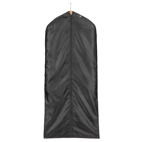 Lewis N. Clark Travel Garment Bag Cover for Airplane, Car, Everyday Use-Heavy-Duty, Lightweight, Water-Resistant, Perfect for Suits, Dresses, or Uniforms, 47” Length, Black, One Size
