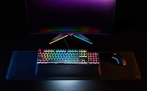 GLORIOUS Large Extended Gaming Mouse Pad/Mat - Stealth Edition - Long Black Cloth Mousepad, Stitched Edges | 11"x36" (G-E-Stealth) 8