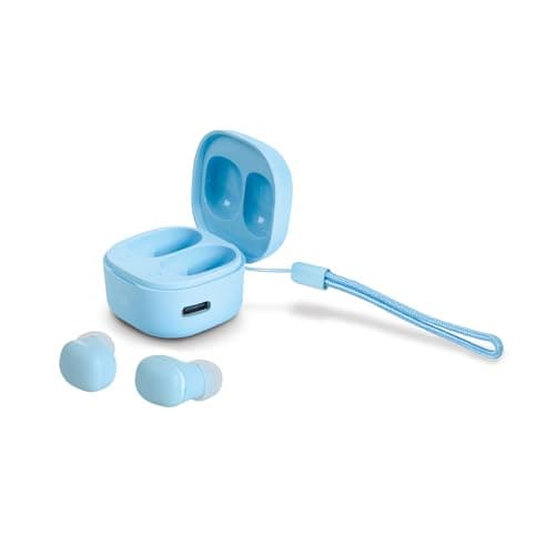 Wireless Earbuds for Small Ears, Cute Color Ear Buds for Kids & Women, 2.5g Ultra-Light, Coin-Sized Charging Case, Bluetooth 5.4 Earphones for Workout &Outdoor, Laptop Pad Phones Compatible, Blue