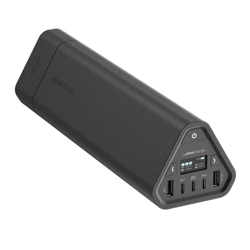 Omni 40C+ 38400mah/142wh Professional Premium Portable Power Bank with 100W USB-C Port – Laptop Power Bank, Universal Charger for All Devices, Fast Charging USB-C & QC 3.0 Ports, HDMI & SD Card Reader