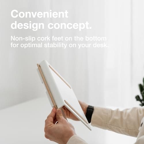 WOODCESSORIES -Laptop Stand Wood for 10-16 inches, MacBook Stand, Ergonomic Desk Riser Made of American Real Wood (Oak) 5