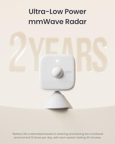 SwitchBot Smart mmWave Radar Motion Sensor, Bluetooth Presence Sensor with Dynamic Detection & Zone Positioning, Compatible with Alexa, HomeKit & Apple Home via SwitchBot Hub (Presence Sensor) 5