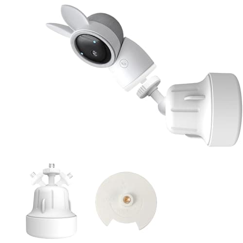 Derebir Baby Monitor Mount Stand Compatible with ARENTI 2K Alnanny A4 Baby Camera with 1/4" Threaded Hole,Flexible Adjustable Baby Monitor Wall Mount Holder, Perfect View Angle and Easy to Install