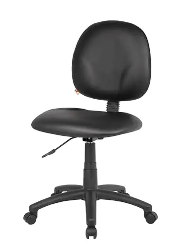 BOSS Office Products Dimond Task Chair Without Arms in Black, Mid-Back (B9090-CS) 4