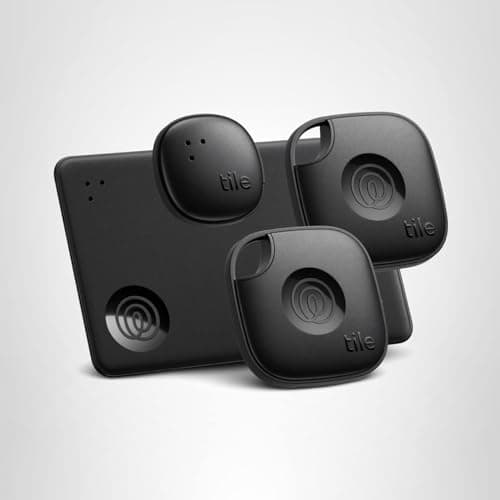 Life360 Tile Essentials - Bluetooth Trackers & Item Locators for Keys, Wallets, Remotes & More; Easily Find All Your Things. Both iOS and Android Compatible. 4-Pack (Mates/Slim/Sticker) 9