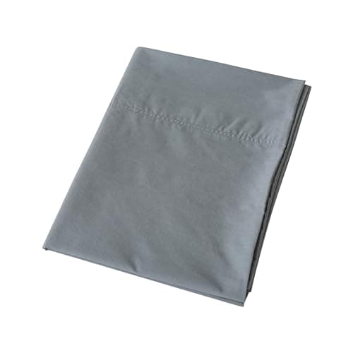 WhatsBedding Body Pillow Cover Cotton Fabric, Long Pillowcase Breathable & Skin-Friendly, Envelope Closure - Grey (20x54 inch) 7