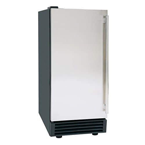 DUURA DI50 60Lb Premium Energy Star Clear Ice Cube Maker Machine for Built-in Undercounter or Freestanding Household Residential or Commercial Use, 15 Inch Wide, Silver