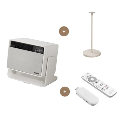 XGIMI Horizon S Max 4K Projector – Includes Floor Stand for Horizon S Series ( Value) White Streaming Dongle ( Value)