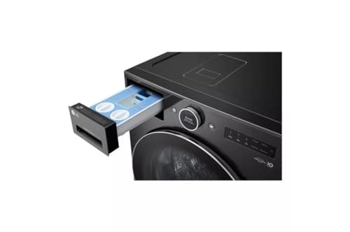 LG 5.0 cu. ft. Mega Capacity Smart Front Load Electric All-in-One Washer Dryer Combo with TurboWash360 WiFi in Black Steel 6