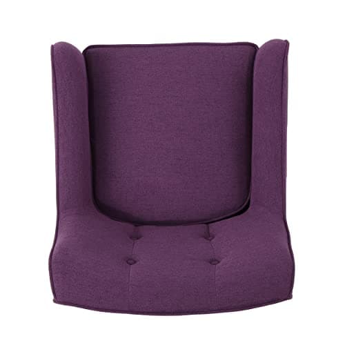 Christopher Knight Home Felicity Mid-Century Fabric Arm Chair, Purple 11
