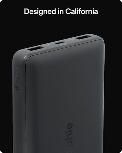 Mophie Powerstation Slim 20,000mAh Power Bank | Thin Extended Power | 15W, Multi-Device 8