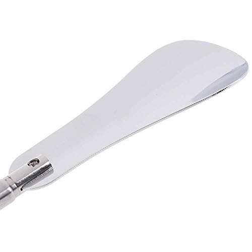 Extendable Shoe Horn Stainless Steel Retractable Shoe Spoon Non Slip Handle for Elders Flexible Shoe Horn Pull Accessories Lifter Adjustable Length(1pcs) Simple Design is Firm and Practical 6