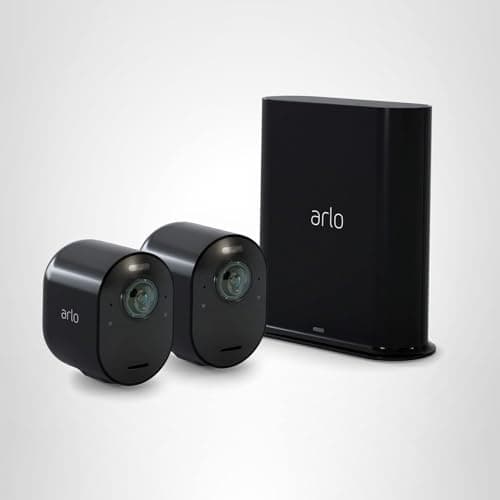 Arlo Ultra 2 Spotlight Camera 4K HDR (2 Cameras, SmartHub Included & Required) | Wireless Home Security Camera | Color Night Vision, Motion Sensor, 180º View, 2-Way Audio, Black 9