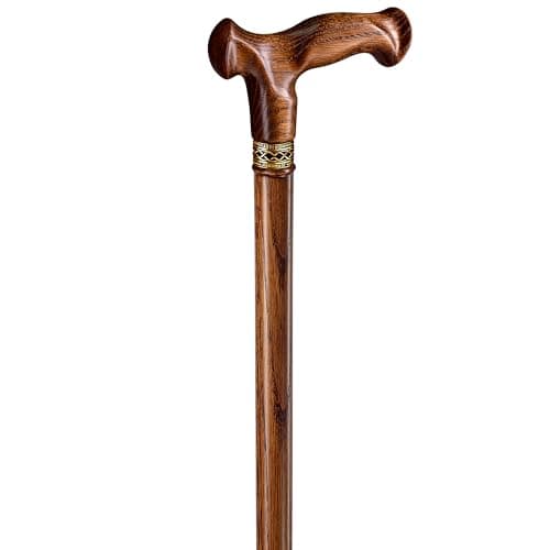 Asterom Walking Cane - Handmade, Ergonomic, Wooden Canes for Men & Women - Unique Wood Walking Sticks for Seniors (Caramel, 36 Inches) 6