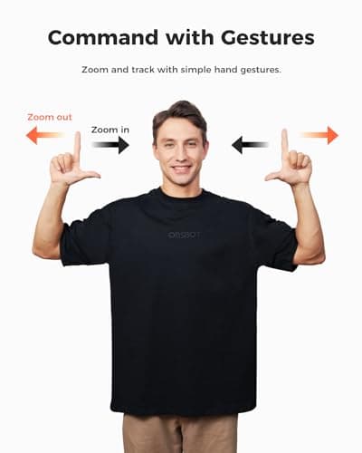 OBSBOT Tiny 2 Lite 4K Webcam for PC, AI Tracking PTZ Streaming Camera with 1/2" Sensor, Gesture Control, 60 FPS, HDR, Microphones, Web Camera for Desktop Computer, Laptop, Meeting, Video Calls, etc. 6