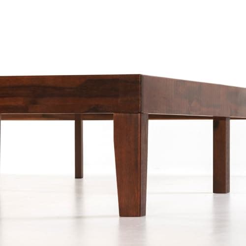 Mellow Naturalista Classic - 12 Inch Solid Wood Platform Bed with Wooden Slats, No Box Spring Needed, Easy Assembly, Queen, Espresso 9