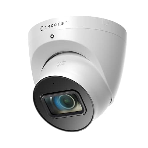 Amcrest Analog 4K Outdoor Security Camera, Turret 8MP @15fps CCTV-Coax-BNC, 65ft Night Vision, 125° Angle, Built-in Mic, White (AMC4KDM28-W-V3), (Not an IP Camera) DVR Required, Not Included