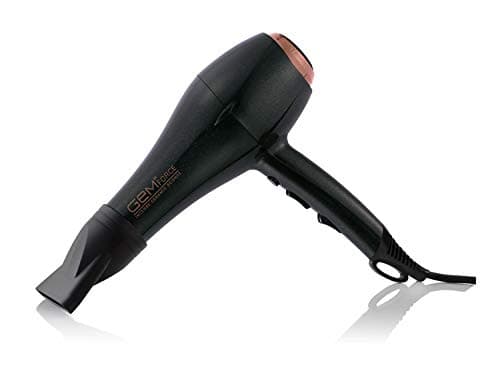 Gem Force Professional Intense Ionic Ceramic Science Hair Dryer - Black/Rose Gold