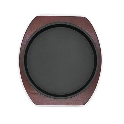 YYJINGYOU Cast Iron Fajita Plate, Steak Platter, Skillet Pan (8 inch) 5