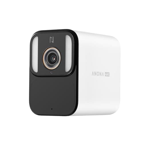 Anona Aurora 4K Solar Security Cameras Wireless Outdoor, Battery Powered for 180 Days, 8MP Color Night Vision, 24/7 AOV Recording, No Monthly Fees, AI Detection, Easy Setup, 2.4 GHz Wi-Fi, IP67