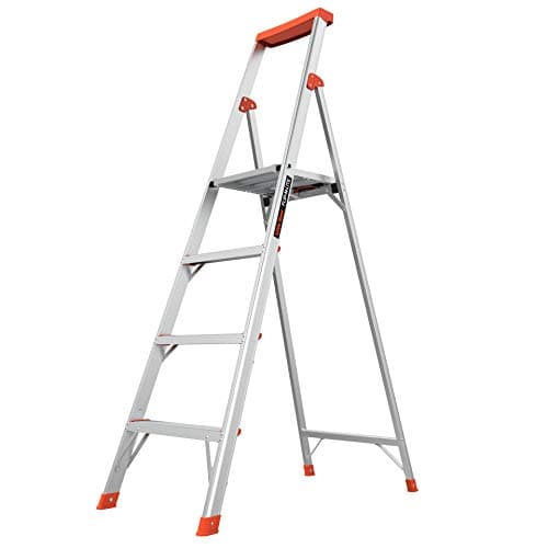 Little Giant Ladders Flip-N-Lite 6 ft Lightweight Step Ladder with Standing Platform, Aluminum, 300 lb Load Capacity, Type 1A Extra Heavy Duty, 10.25 ft Reach Height (15270-001)