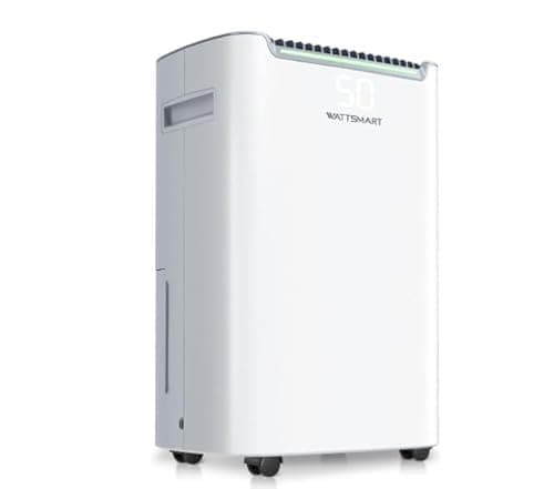 4,500 Sq.Ft Dehumidifier for Basement with Drain Hose, 50 Pint Dehumidifiers for Large Home with Three Operation Modes, Intelligent Humidity Control, 24HR Timer for RV, Bathroom, Bedroom