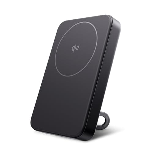 EF ECOFLOW Rapid Mag Power Bank 10,000mAh, Qi2 Certified 15W Wireless Charging, 0.6'' Ultra-Slim Magnetic Portable Charger, Fast Charging Magsafe-Compatible Battery for iPhone 17/16/15, Galaxy, Black
