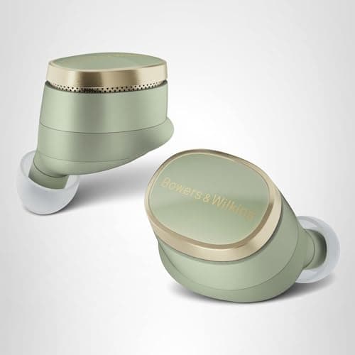 Bowers & Wilkins Pi8 Bluetooth Wireless Earbuds (Jade Green), in-Ear Bluetooth Earphones with Qualcomm Chipset & aptX Lossless, Active Noise Cancelling Earbuds, 3 Built-in Mics, 15-Min Quick Charging 9